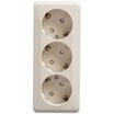 Розетка 3-м ОП Этюд 16А IP20 250В с заземл. защ. шторки крем. SE PA16-012K - УПС инжиниринг