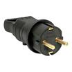 Вилка угловая 16А 2P+PE 230В IP44 с кольцом каучук Basic EKF RPS-017-16-230-44 - УПС инжиниринг