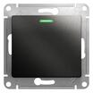 Выключатель 1-кл. СП Glossa 10А IP20 (сх. 1а) 10AX с подсветкой механизм антрацит SE GSL000713 - УПС инжиниринг
