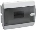 Корпус ЩРВ-П-8 UNION Compact IP41 черн. прозр. дверь пластик. IEK UIC-KP12-V-08-41-K01 - УПС инжиниринг