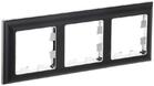 Рамка 3-м BRITE РУ-3-Бр хром/черн. IEK BR-M32-12-2-K23 - УПС инжиниринг