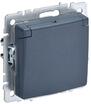 Розетка BRITE РСбш10-3-БрМ 16А IP20 с заземл. защ. шторки с крышкой механизм маренго IEK BR-R16-16-K35 - УПС инжиниринг