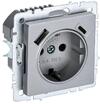 Розетка BRITE РЮш11-1-БрА 16А с USB A+C 18Вт с заземл. защ. шторки механизм алюм. IEK BR-R14-16-U22-018-K47 - УПС инжиниринг