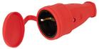 Розетка RX10-R-IP44 16А IP44 прямая с заземл. каучук красн. ЭРА Б0055419 - УПС инжиниринг