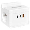 Удлинитель "Куб" 2х1.3м USB + 2Type C с быстрой зарядкой подставкой под телефон и ночником 1кв.мм EKF UBA-CUB-2-FC - УПС инжиниринг