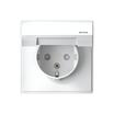Розетка ArtGallery 16А IP44 с заземл. защ. шторки с крышкой механизм бел. SE GAL440146 - УПС инжиниринг