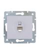 Розетка компьютерная 1-м СП Karina RJ45 механизм бел. LEZARD 707-0288-139 - УПС инжиниринг