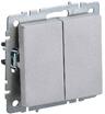 Выключатель 2-кл. СП BRITE ВС10-2-0-БрА 10А механизм алюм. IEK BR-V20-0-10-K47 - УПС инжиниринг