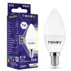 Лампа светодиодная 7Вт С37 3000К Е14 176-264В TOKOV ELECTRIC TKE-C37-E14-7-3K - УПС инжиниринг
