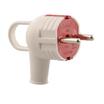 Вилка Accessories с заземл. с ручкой бел./красн. LEZARD 715-0201-602 - УПС инжиниринг