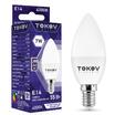 Лампа светодиодная 7Вт С37 4000К Е14 176-264В TOKOV ELECTRIC TKE-C37-E14-7-4K - УПС инжиниринг