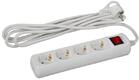 Удлинитель 4х3м с заземл. 16А IP20 U-4es-3m-3х1 ПВС 3х1 с выкл. Эра Б0028381 - УПС инжиниринг