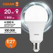Лампа светодиодная LED Value LVCLA150 20SW/840 20Вт грушевидная матовая E27 230В 10х1 RU OSRAM 4058075579323 - УПС инжиниринг