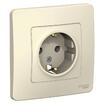 Розетка 1-м СП Blanca 16А IP20 250В с заземл. без защ. шторок молоч. SE BLNRS001012 - УПС инжиниринг