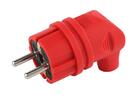 Вилка 90град. V9-RED-IP44 16А IP44 с заземл. каучук красн. Эра Б0044549 - УПС инжиниринг