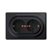 Розетка 2-м СП Florence 16А IP20 с заземл. винт. клеммы черн. 1E10401303 OneKeyElectro 2172813 - УПС инжиниринг
