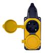 Колодка удлинителя 2-м с заземл. 16А IP44 каучук желт. TOKOV TKE-C07-KK2-Z - УПС инжиниринг