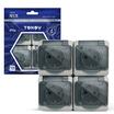 Розетка 4-м ОП Nix 16А IP54 250В с заземл. с прозр. крышкой сер. TOKOV ELECTRIC TKE-NX-R4Z-C06T-IP54 - УПС инжиниринг
