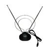 Антенна ТВ комнатная RX-100 телескопич. на подставке с кольцом VHF; UHF 47-860MHz REXANT 34-0100 - УПС инжиниринг