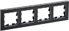 Рамка 4-м BRITE РУ-4-1-БрЧ металл черн. IEK BR-M42-M-K02 - УПС инжиниринг