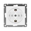 Розетка 1-м СП Афина 16А IP20 с заземл. защ. шторки механизм бел. Universal A0049 - УПС инжиниринг