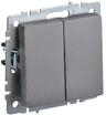 Выключатель 2-кл. СП BRITE ВС10-2-0-БрС 10А механизм сталь IEK BR-V20-0-10-K46 - УПС инжиниринг