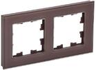 Рамка 2-м BRITE РУ-2-2-БрТБ стекло темн. бронза IEK BR-M22-G-K45 - УПС инжиниринг