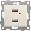 Розетка USB 2-м СП Bravo механизм беж. GUSI С10USB2-003 - УПС инжиниринг
