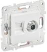 Розетка двойная TV+RJ45 кат.5E SKANDY SK-A14W арктич. бел. IEK SK-AK20-1-K01 - УПС инжиниринг