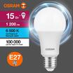 Лампа светодиодная LED Value LVCLA125 15SW/865 15Вт грушевидная матовая E27 230В 10х1 RU OSRAM 4058075579217 - УПС инжиниринг