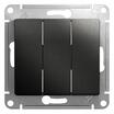 Выключатель 3-кл. СП Glossa 10А IP20 (сх. 1+1+1) 10AX механизм антрацит SE GSL000731 - УПС инжиниринг