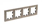 Рамка 4-м AtlasDesign Nature стекло шампань SE ATN320504 - УПС инжиниринг