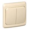 Выключатель 2-кл. СП Этюд 10А IP20 крем. SE BC10-002K - УПС инжиниринг
