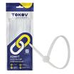 Хомут кабельный нейлоновый бел. 3.6х250 (уп.100шт) TOKOV ELECTRIC TKE-HNS-3.6-250-W/100 - УПС инжиниринг