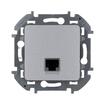 Розетка компьютерная Inspiria RJ45 кат.5E UTP алюм. Leg 673827 - УПС инжиниринг