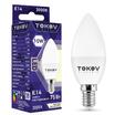 Лампа светодиодная 10Вт С37 3000К Е14 176-264В TOKOV ELECTRIC TKE-C37-E14-10-3K - УПС инжиниринг