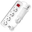 Удлинитель 4х5м с заземл. 13А IP20 S-304 ПВС 3х1 с выкл. UNIVersal 9631991 - УПС инжиниринг