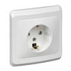 Розетка 1-м СП Этюд 16А IP20 250В с заземл. защ. шторки бел. SE PC16-004B - УПС инжиниринг