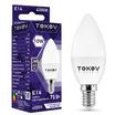 Лампа светодиодная 10Вт С37 4000К Е14 176-264В TOKOV ELECTRIC TKE-C37-E14-10-4K - УПС инжиниринг