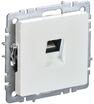 Розетка компьютерная СП RJ45 кат.5E BRITE РК10-БрЖ механизм жемчуж. IEK BR-K10-1-K36 - УПС инжиниринг