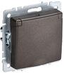 Розетка BRITE РСбш10-3-44-БрТБ 16А IP44 с заземл. защ. шторки с крышкой механизм бронза IEK BR-R16-16-44-K45 - УПС инжиниринг