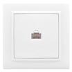 Розетка компьютерная 1-м СП Минск RJ45 бел. Basic EKF ERK01-035-10 - УПС инжиниринг