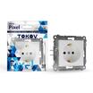 Розетка 1-м СП Pixel 16А IP20 с заземл. защ. шторки механизм бел. TOKOV ELECTRIC TKE-PX-R1ZSF-C01 - УПС инжиниринг
