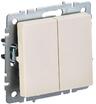 Выключатель 2-кл. СП BRITE ВС10-2-0-БрКр 10А механизм беж. IEK BR-V20-0-10-K10 - УПС инжиниринг