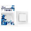 Выключатель 1-кл. СП Pixel 10А IP20 в сборе бел. TOKOV ELECTRIC TKE-PX-V1F-C01 - УПС инжиниринг