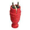 Вилка прямая с заземл. IP44 каучук красн. TOKOV TKE-C13-KV-Z - УПС инжиниринг