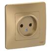 Розетка 1-м СП Blanca 16А IP20 250В без заземл. без защ. шторок титан SE BLNRS000014 - УПС инжиниринг