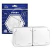 Розетка 2-м ОП Nix 16А IP54 250В с заземл. с крышкой бел. TOKOV ELECTRIC TKE-NX-R2Z-C01-IP54 - УПС инжиниринг