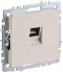 Розетка компьютерная СП RJ45 кат.5E BRITE РК10-БрКр механизм беж. IEK BR-K10-1-K10 - УПС инжиниринг