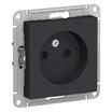 Розетка 1-м СП AtlasDesign 16А IP20 без заземл. защ. шторки механизм карбон SE ATN001049 - УПС инжиниринг